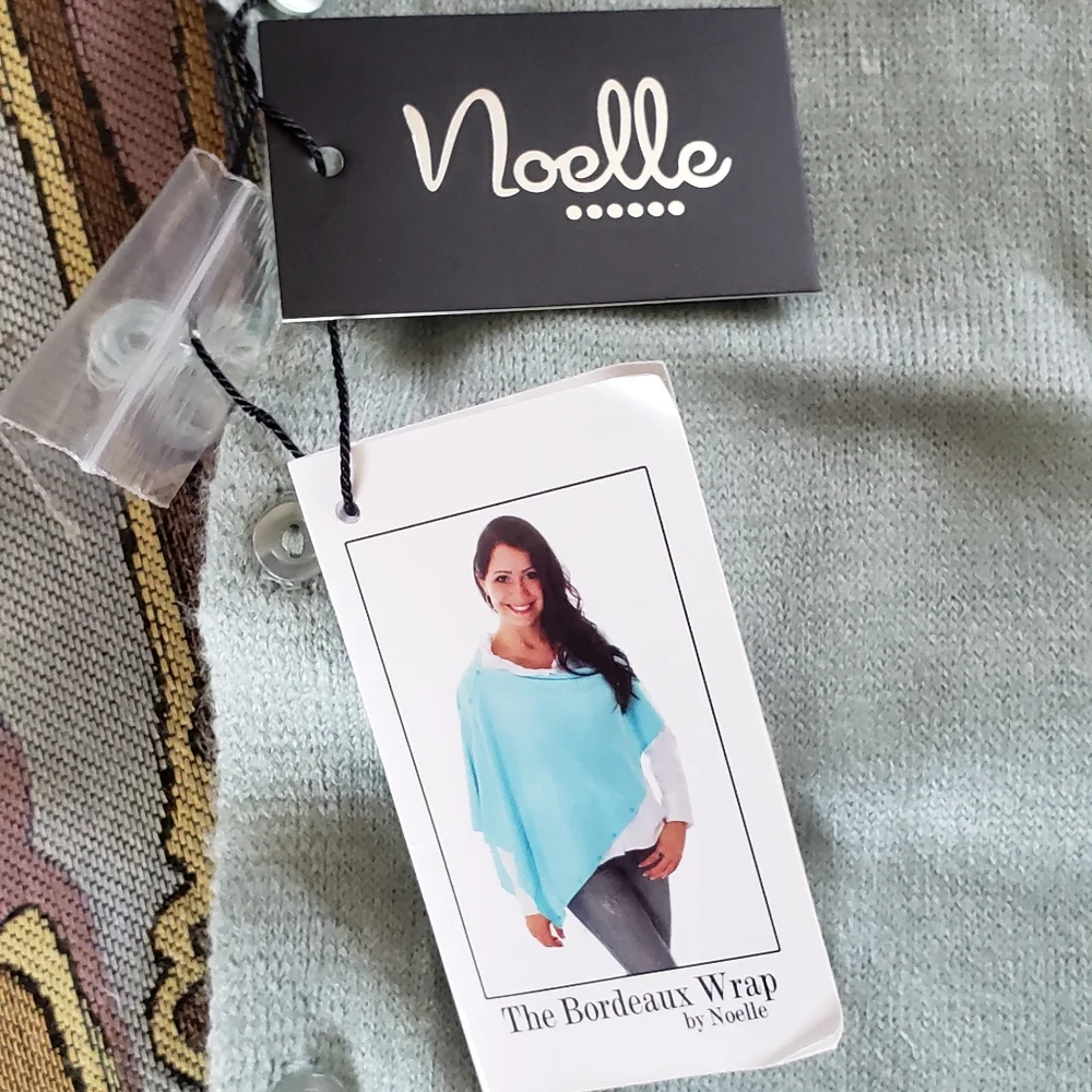 NWT The Bordeaux Wrap by Noelle in Light Green